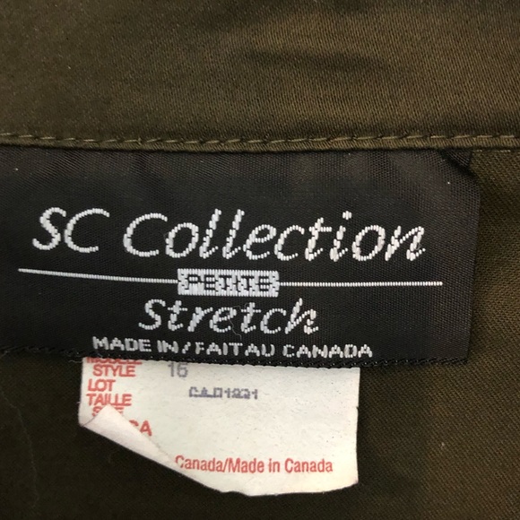 SC Collection Stretch Green Jacket -Size 16 Petite - Picture 3 of 8